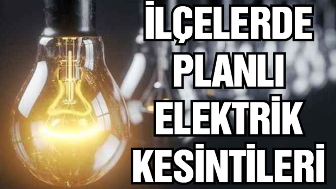 Gaziantep ilçeler planlı elektrik kesintileri | 18 Kasım Cumartesi
