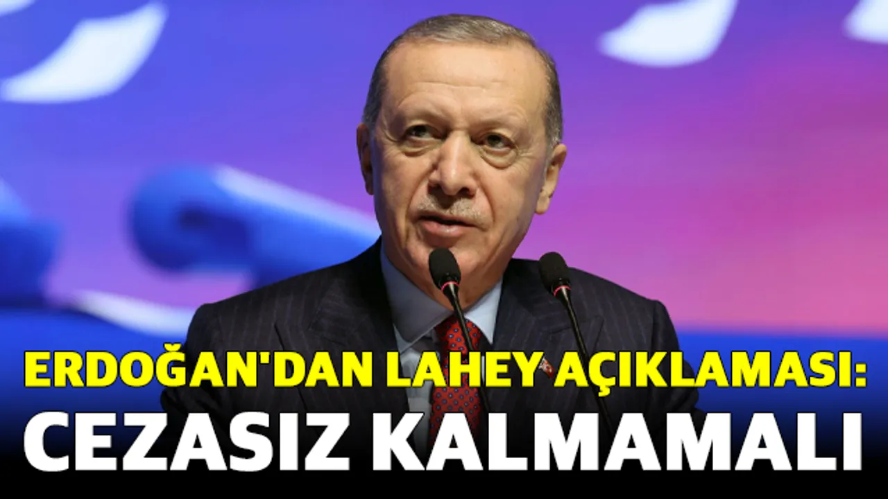 Erdoğan'dan Lahey Açıklaması: Savaş Suçlarının Cezasız Kalmamalı