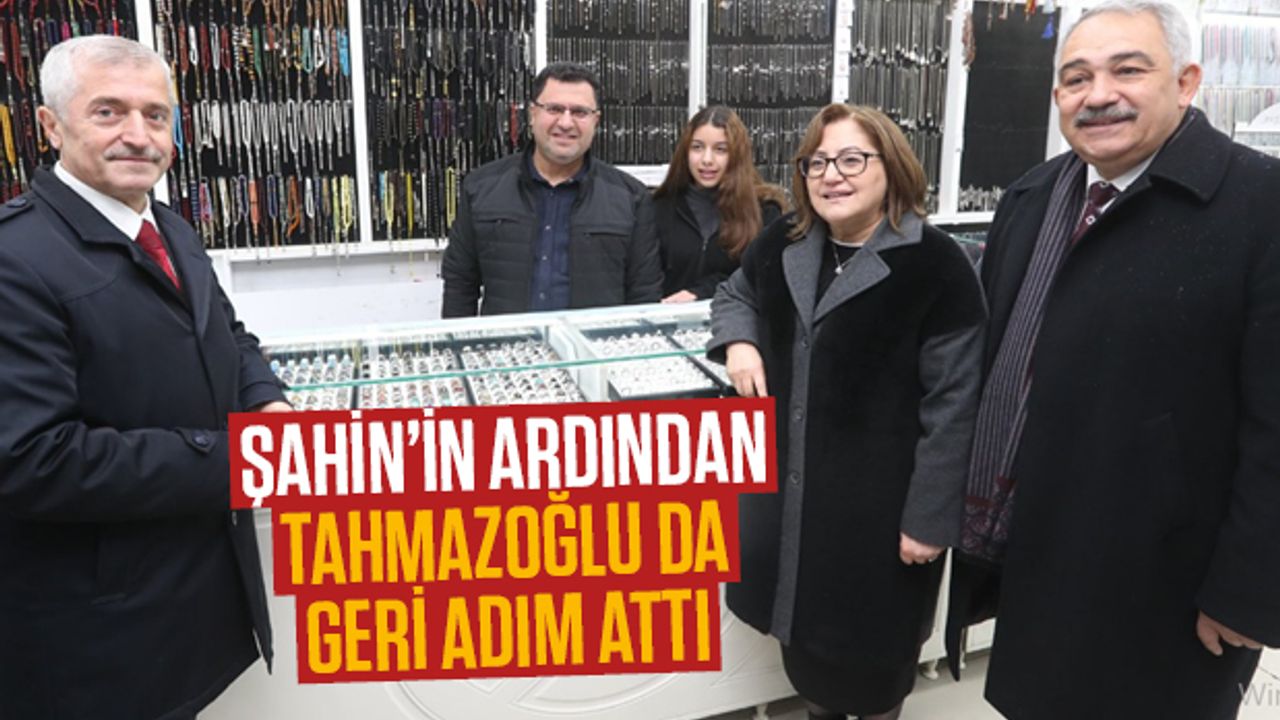 Şahin’in Ardından Tahmazoğlu da Geri Adım Attı