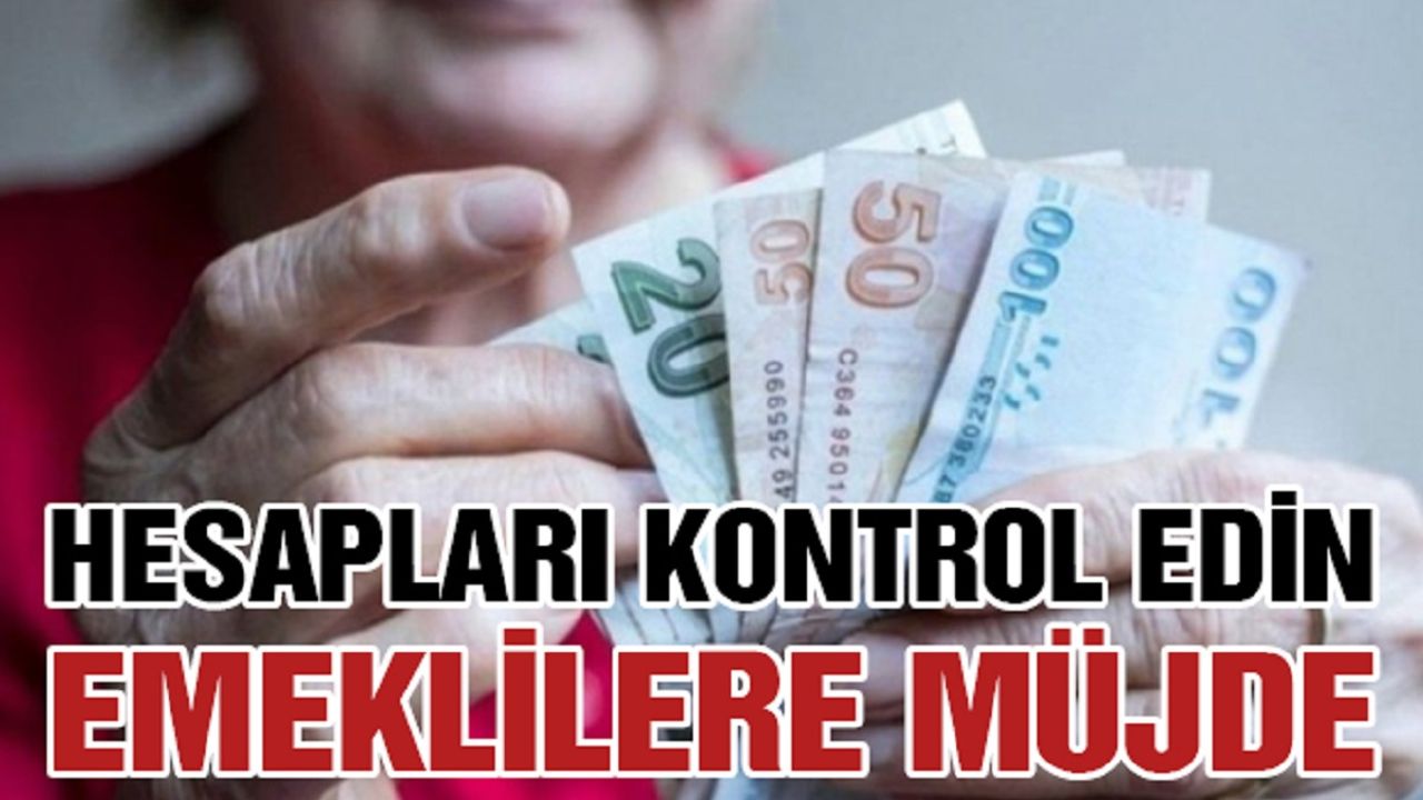 Emeklilere Müjde! Hesaplarınızı Kontrol Edin!