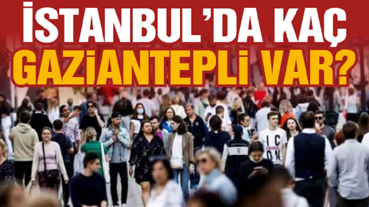 İstanbul’da Kaç Gaziantepli Var? Şaşıracaksınız