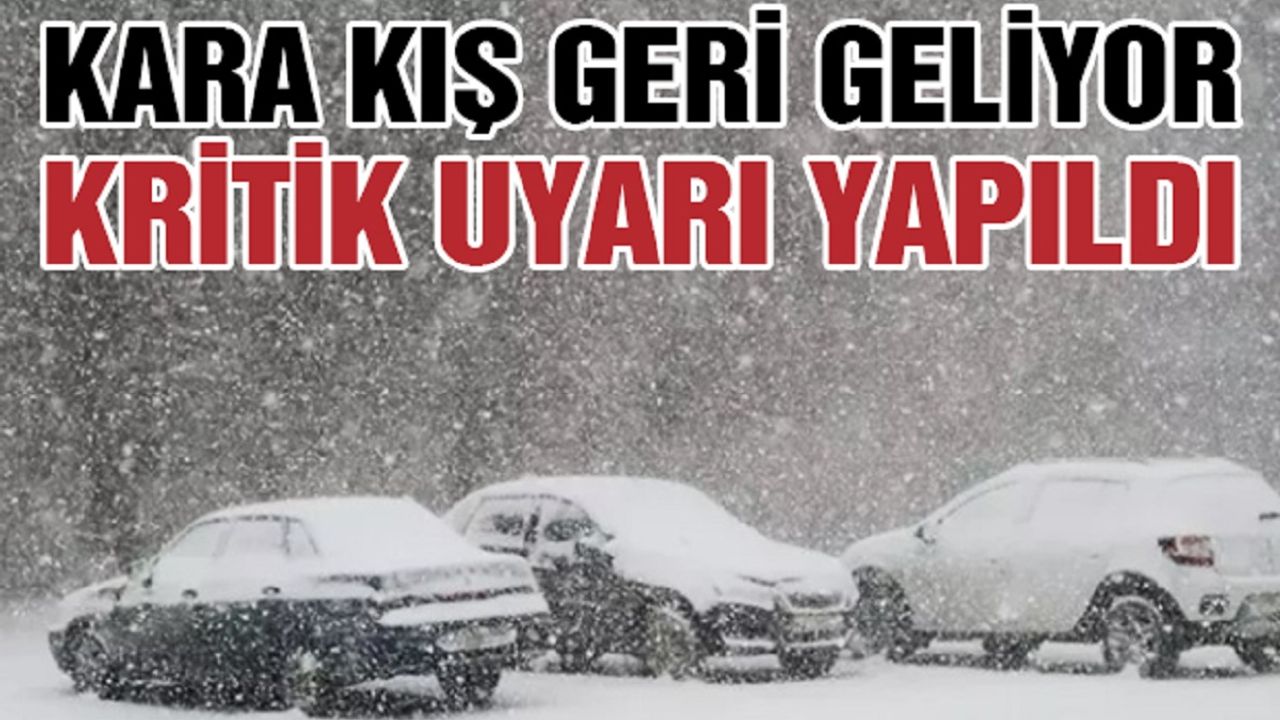 Kara Kış Geri Döndü! Kar Yağış Bu Gece Başlıyor