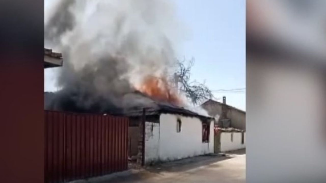 Evde Çıkan Yangında Yatalak Hasta Kadın Hayatını Kaybetti!
