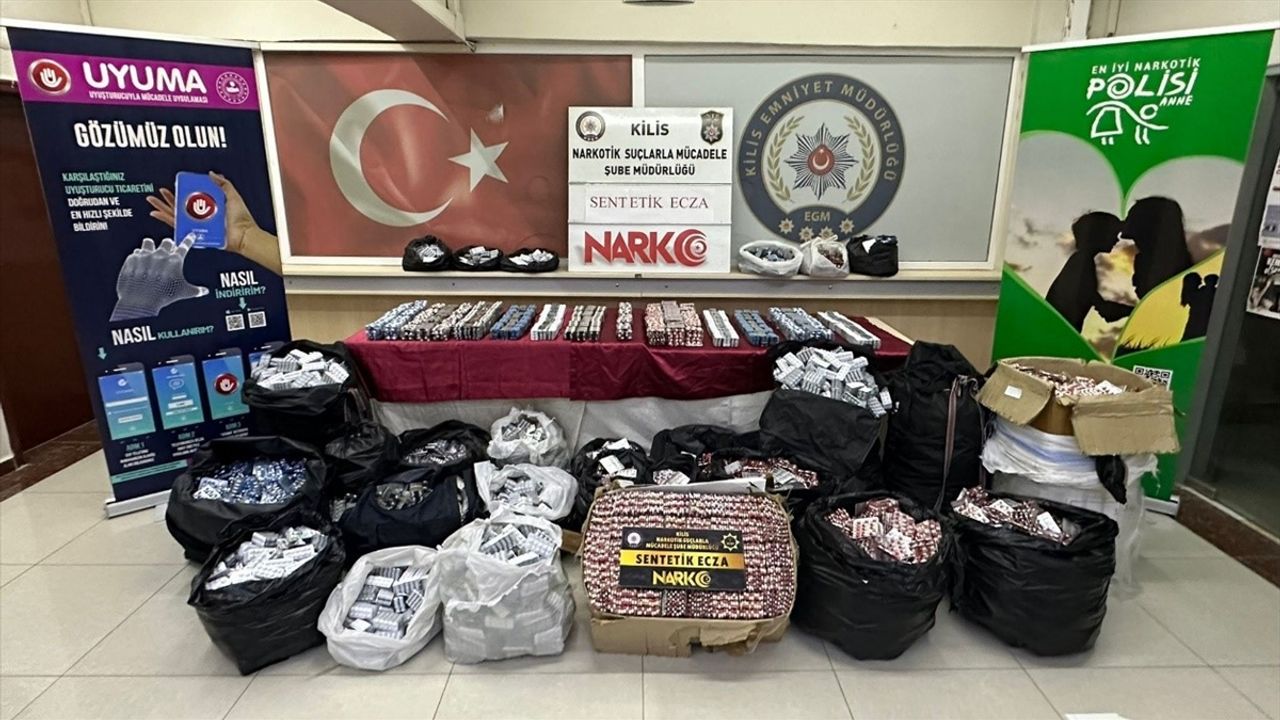 450 bin 610 sentetik uyuşturucu hap ele geçirildi!