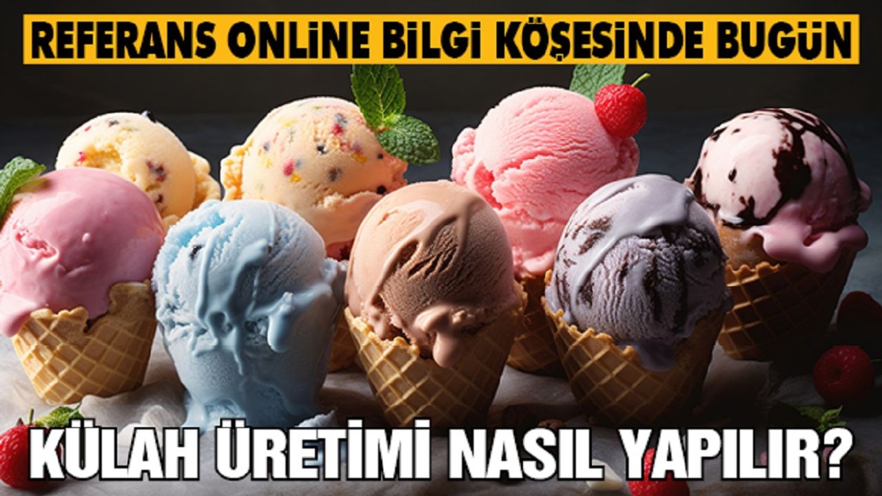 Referans Online bilgi köşesinde bugün: Dondurma külahı üretimi nasıl yapılıyor?