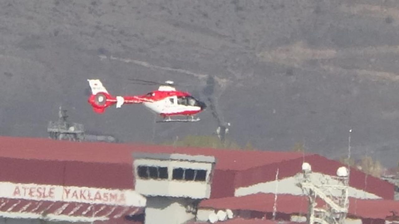 Van’dan Gaziantep’e helikopter ambulansla hasta nakli