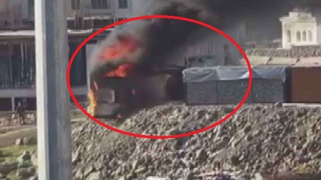 İnşaatta korku dolu anlar! İş makinesi operatörünün hamlesi faciayı önledi...