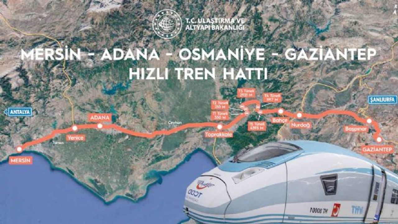 Gaziantep-Mersin Hızlı Tren Hattında Son Durum