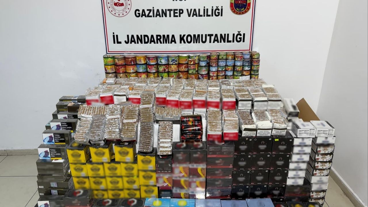 Gaziantep’te 1 milyon 860 bin TL değerinde kaçak malzeme ele