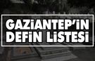 Gaziantep Defin Listesi | 30 Nisan 2025 Çarşamba