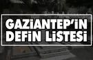 Gaziantep Defin Listesi |13 Haziran 2025 Cuma