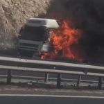 Gaziantep'te tır alev alev yandı (VİDEOHABER)