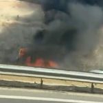 Gaziantep Çevre Yolu’nda şok olay! Alevlere teslim oldu