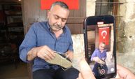 Gaziantep'in yemeni ayakkabıları turistlerden ilgi görüyor