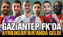 Gaziantep FK’da ayrılıklar bir anda geldi! 5 isim ile yollar ayrıldı
