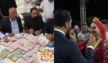 Düğüne para sayma makinesi kuruldu! Damada 20 milyon TL, geline kilolarca altın…