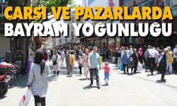 Çarşı ve pazarlarda bayram yoğunluğu