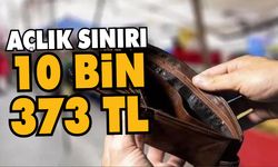 Açlık sınırı 10 bin 373 TL oldu