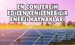 En Çok Tercih Edilen Yenilenebilir Enerji Kaynakları