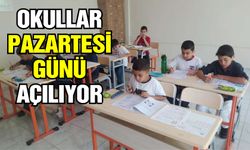 Okullar pazartesi günü açılıyor!