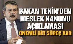 Bakan Tekin'den meslek kanunu açıklaması