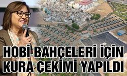 Hobi bahçeleri için kura çekimi yapıldı