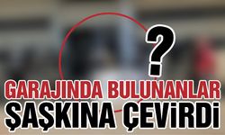 Garajında bulunanlar görenleri şaşkına çevirdi