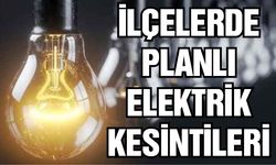 İlçeler planlı elektrik kesintileri | 27 Eylül Çarşamba