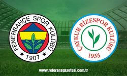 Fenerbahçe – Rizespor maçı ne zaman, saat kaçta ve hangi kanalda?