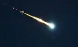 Gaziantep'e meteor düştü! Kameralara yansıdı...