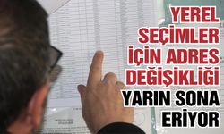 Yerel seçimler için adres değişikliği yarın sona eriyor!