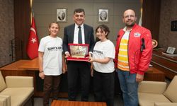 Türkiye birincilerinden Fadıloğlu’na ziyaret