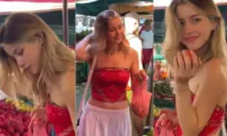 Dünyaca ünlü fenomen Türkiye'de pazara gitti! O anlar sosyal medyanın gündemine yerleşti