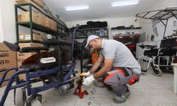 Gaziantep’te bin 725 adet akülü ve manuel tekerlekli sandalye tamir edildi