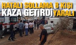 Hatalı sollama kaza getirdi: 8 yaralı