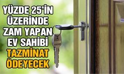 Yüzde 25'in üzerinde zam yapan ev sahibi tazminat ödeyecek