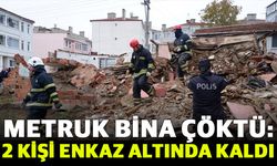 Metruk bina çöktü: 2 kişi enkaz altında kaldı