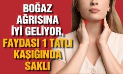 Boğaz ağrısına iyi geliyor, faydası 1 tatlı kaşığında saklı...