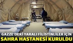 Gazze’deki yaralı Filistinliler için sahra hastanesi kuruldu