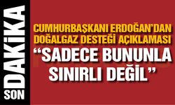 Cumhurbaşkanı Erdoğan’dan doğalgaz desteği açıklaması