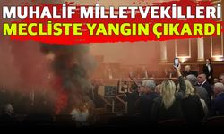 Muhalif milletvekilleri Mecliste yangın çıkardı