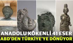 Anadolu kökenli 41 eser ABD'den Türkiye'ye dönüyor