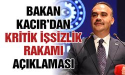 Bakan Kacır’dan kritik işsizlik rakamı açıklaması