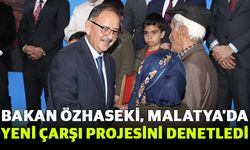 Bakan Özhaseki, Malatya’da yeni çarşı projesini denetledi