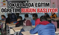 Okullarda eğitim ve öğretim bugün başlıyor
