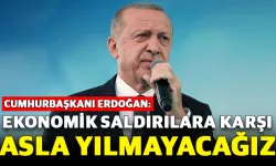 Erdoğan: "Terör ve Ekonomik Saldırılara Karşı Asla Yılmayacağız"