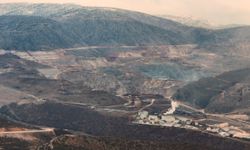 Erzincan’daki Maden Sahası Havadan Görüntülendi