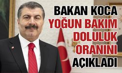 Bakan Koca, Yoğun Bakım Doluluk Oranını Açıkladı