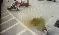 Gaziantep'te motosiklet hırsızlığı kamerada