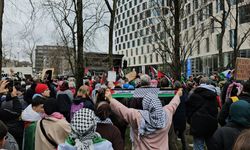 Brüksel'de Gazze'ye Destek Protestosu